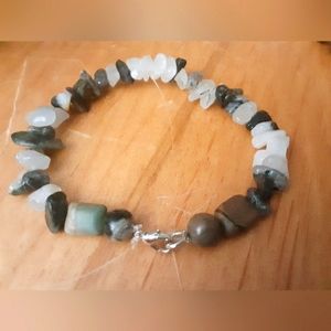 Handmade gemstone beaded bracelet